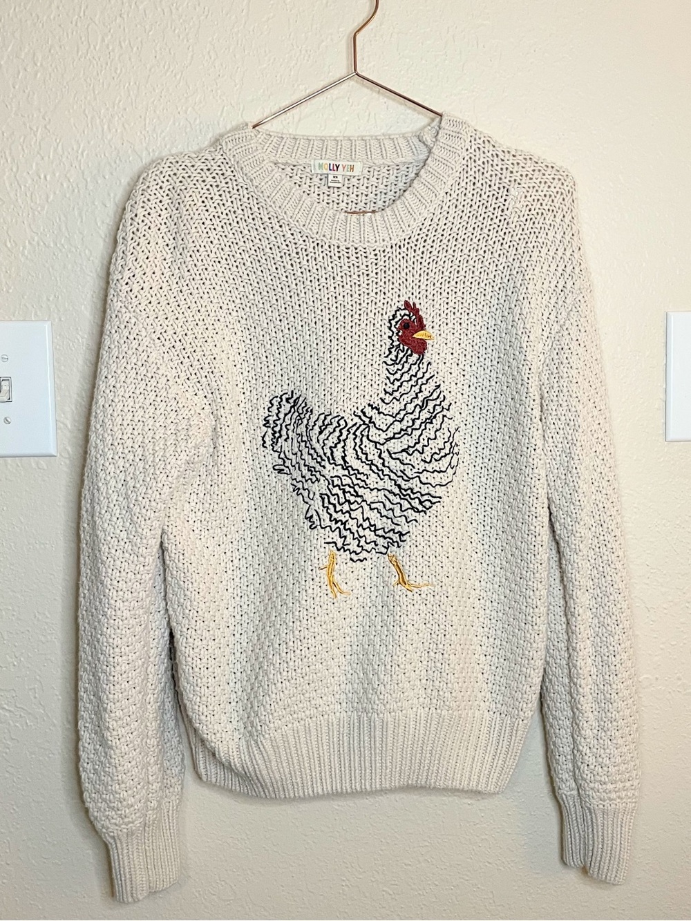 Molly Yeh x Tractor Supply Chicken Sweater XS